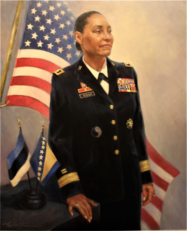 Oil painting of Linda Singhin 