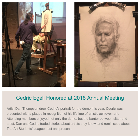 Cedric egeli honored at annual meeting