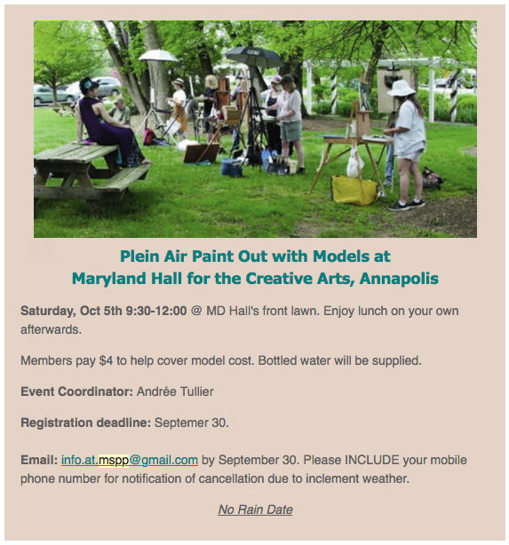 paint out event flyer